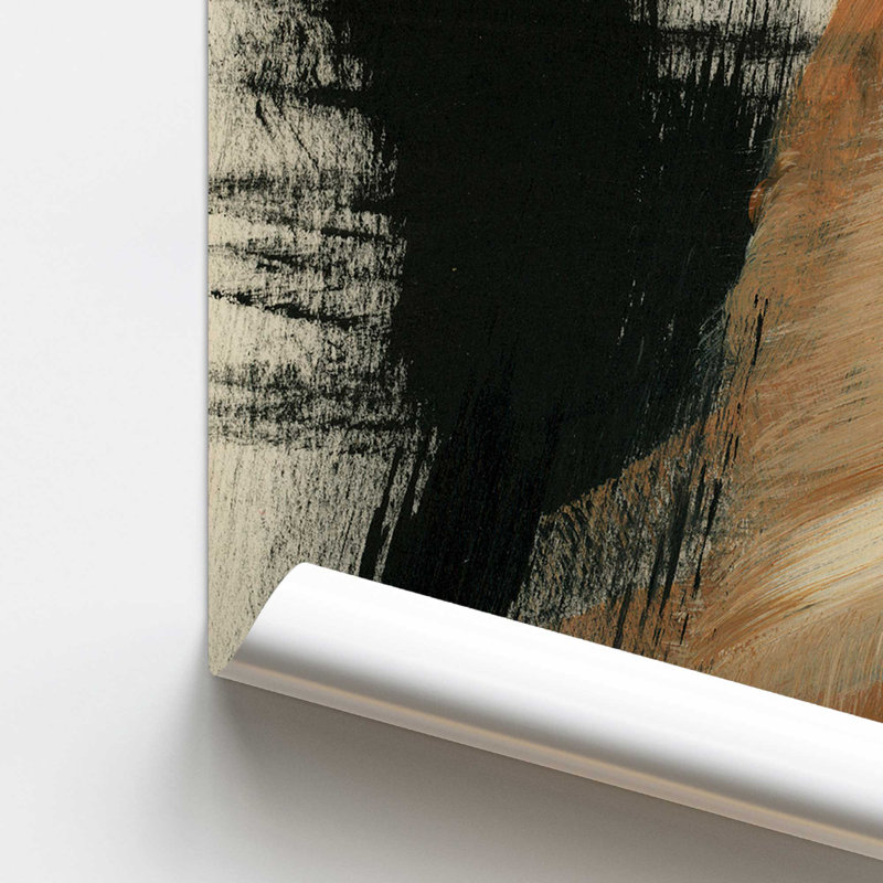 Burnt Ochre Echoes I Print dans un cadre, H 16 pi x l 12 pi, Impression sans cadre