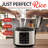 Gourmia 5 Qt Digital Rice Cooker & Steamer – 20 Cup Cooked (10 Cup Uncooked) Stainless Steel