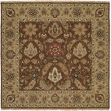 Wool Oriental Area Rug in Brown/Camel