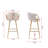 2 Stools, Footrest, Velvet + Golden Leg, Modern Seating Touch 2, Leg With Cozy-334659396-334659419
