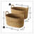 Hand Woven Wicker Laundry Basket with Handles
