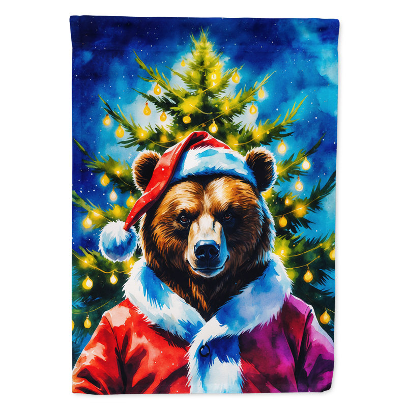 Christmas Garden Flag, Bear