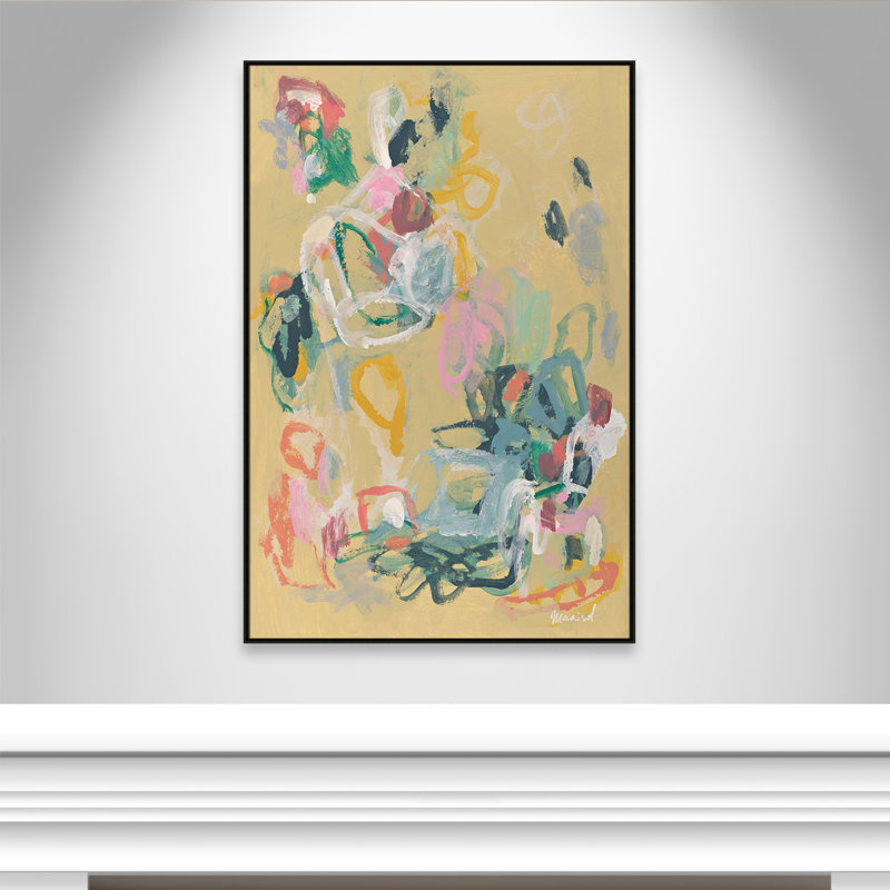 «Living In Colours» par Marisol Evora, L 41,5 po x H 61,5 po, Flottant espresso
