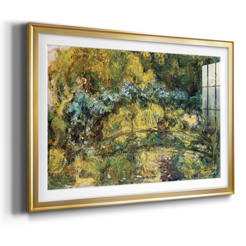 Le pont japonais (Passerelle au-dessus de l'eau), Or, H 15 po x l 21 po x P 1,5 po