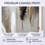 Or blanc Kai III - impression sur toile encadrée moderne, art mural Glam Large-1053888030-1053888026