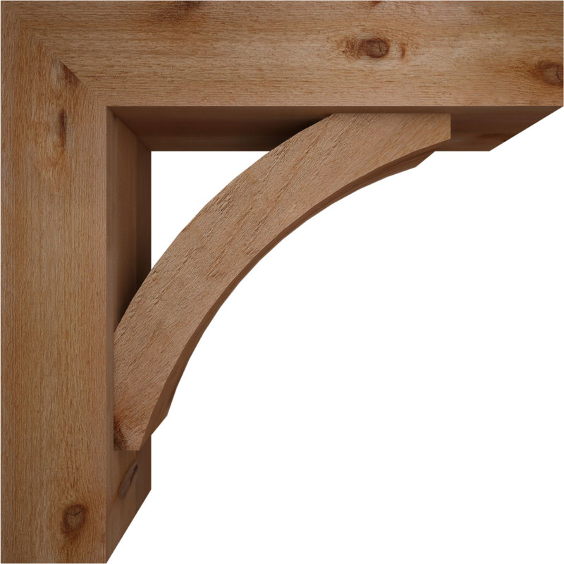 Support de bloc Thorton avec entretoise décalée, 32 x 32, Cèdre rouge occidental de l 8 po (scié brut)