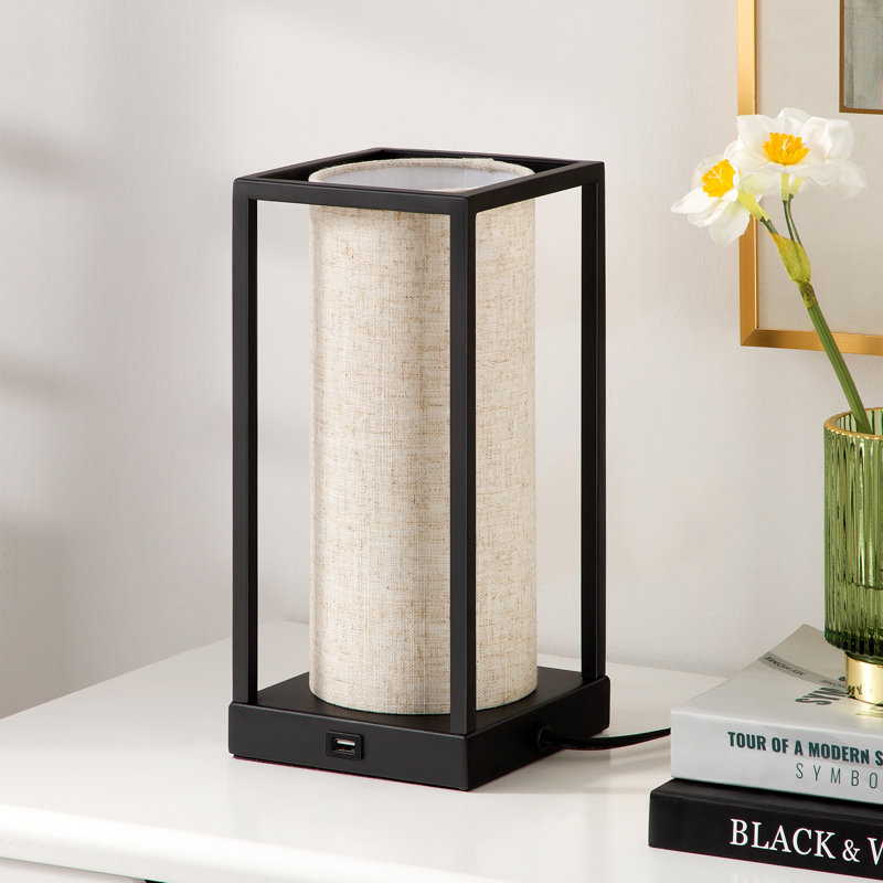 Lampe de table 11,4 "avec USB Montego, Beige