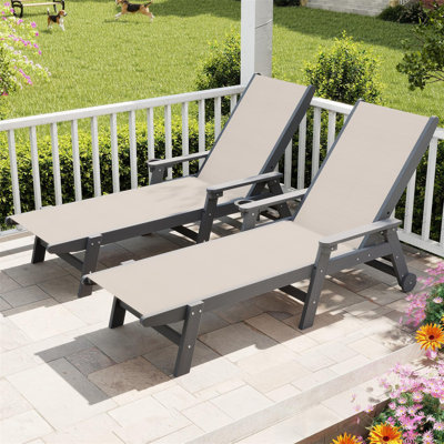 Outdoor Pool Lounge Chairs Set Of 2