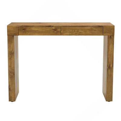 Elegant Natural Wood Grain Bar Table-50 Inches Long, A Practical Choice For Modern Homes.Wood Grain Texture Sticker,Equipped With Two Drawers