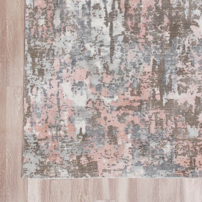 Hand Loomed Abstract Indoor Rug, Rectangle 9' x 12'