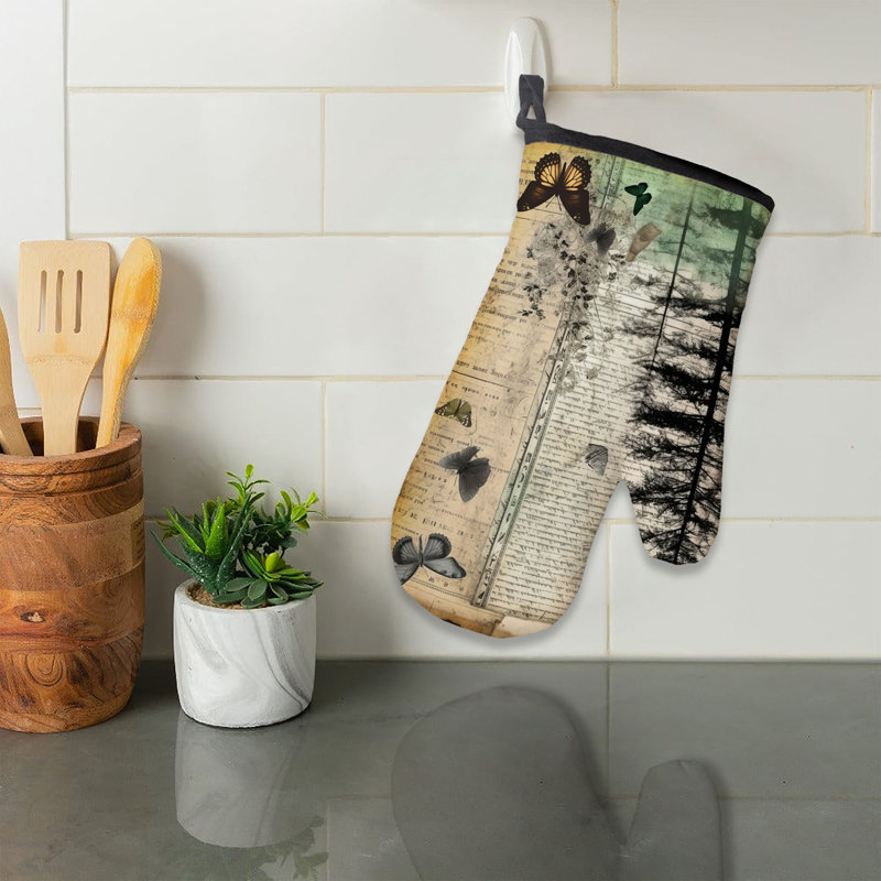 Folklore Woods Oven Mitt Cotton Twill