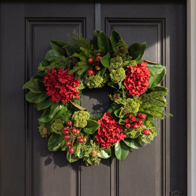 Jaylem Handcrafted Faux Magnolia 26'' Wreath