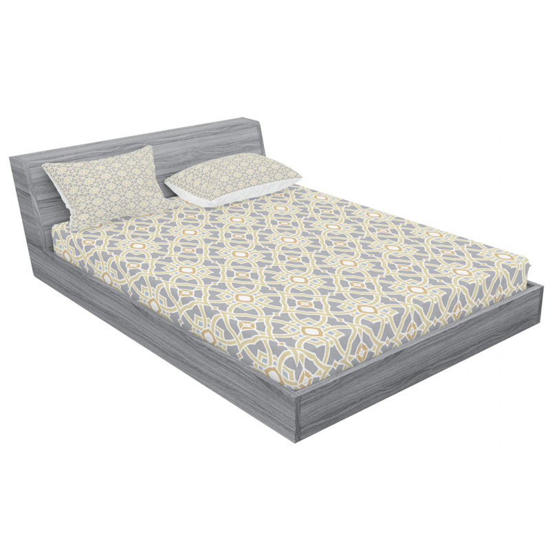 Microfiber Geometric Sheet Set, Full