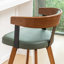 Tabourets de bar pivotants en cuir Modern-2105635185-2105635184
