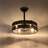 18.5" Rattan Caged Ceiling Fan With Light Kit And Remote Control-1279727883