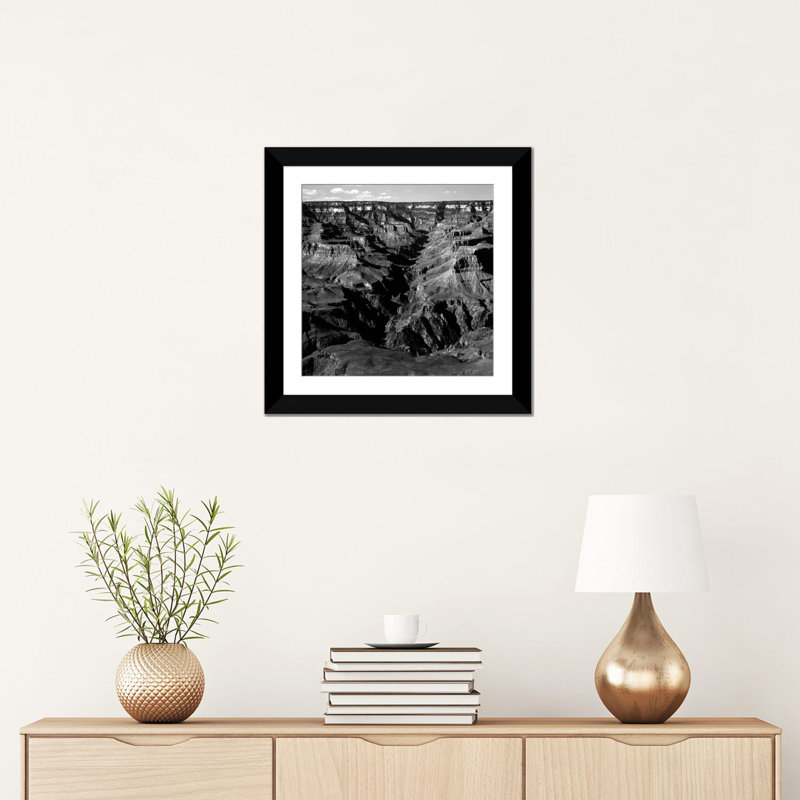 "Grand Canyon National Park IX" par Ansel Adams, reproduction de photo sur toile tendue, H 16 po x l 16 po x P 1 po, Blanc