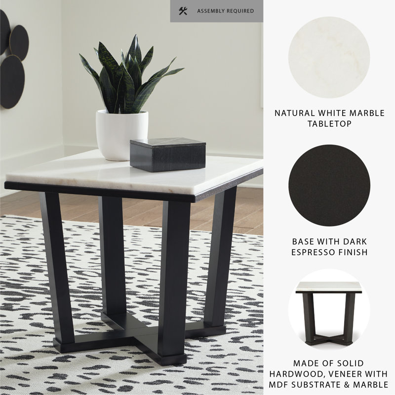 Marble Top End Table