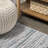 Asahn Loom Modern Strie' Gray/Turquoise Rug-1913611582