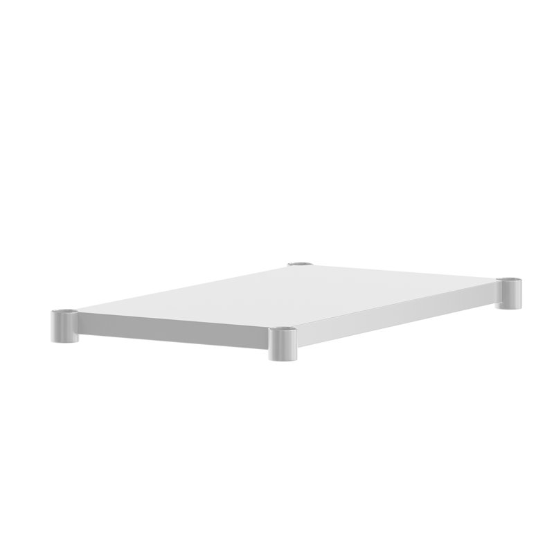 Tablette de restaurant réglable en acier galvanisé pour tables de travail, 24 po x 36 po