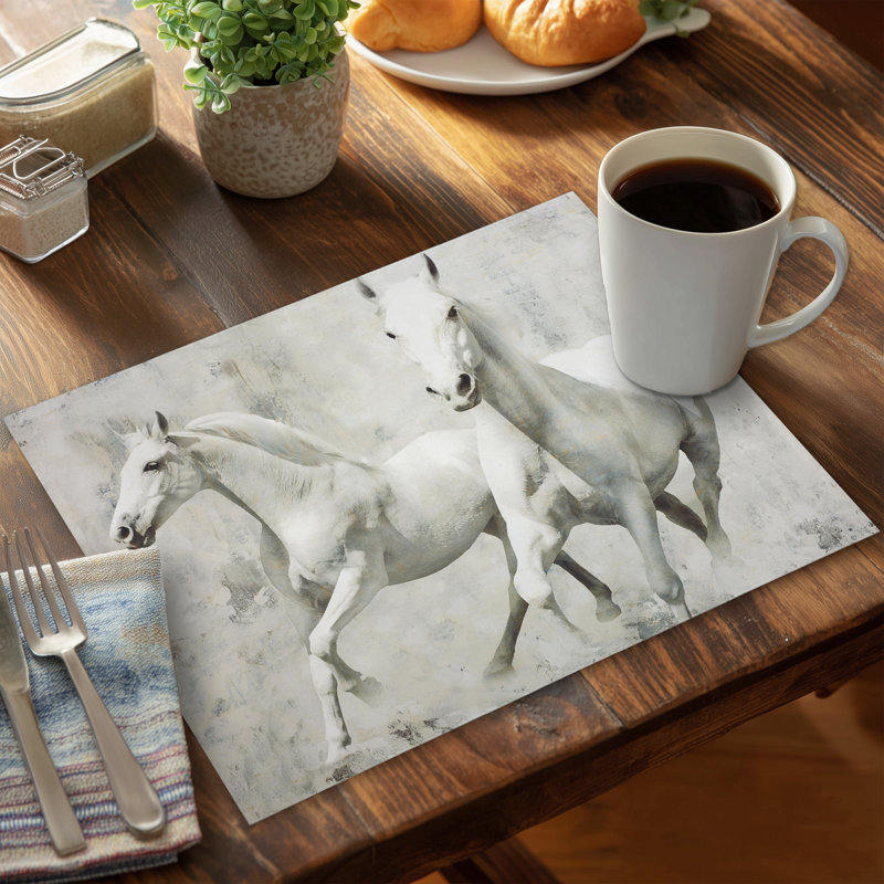 Napperon en polyester blanc