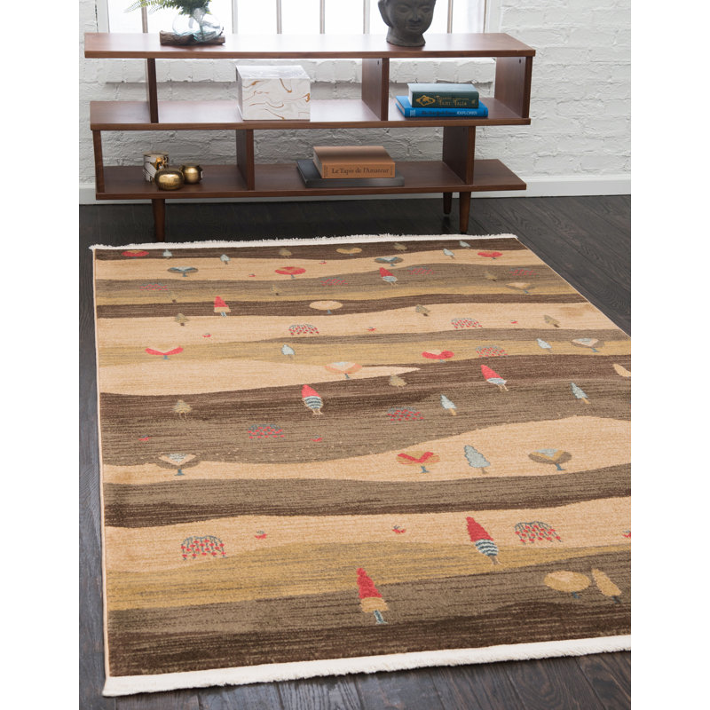Abrigail Abstract Indoor Rug, Rectangle 6'1" x 9'