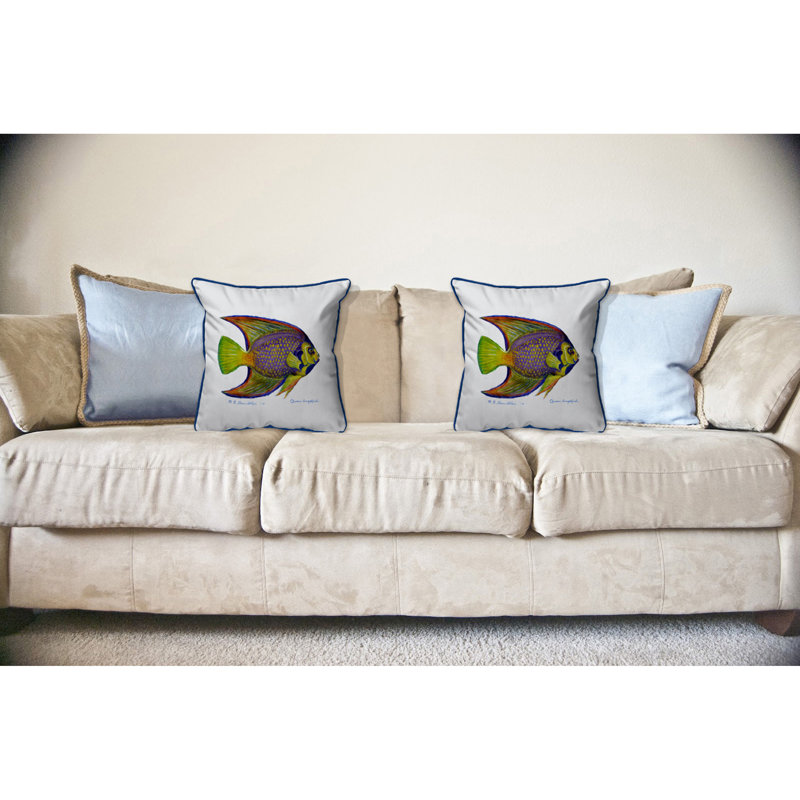 Housse et insert de coussin extérieur grand Queen Angelfish, Grand