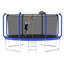 Trampoline 14FT avec panier de basketball, trampoline d'extérieur renforcé de type ASTM avec filet d'enclos