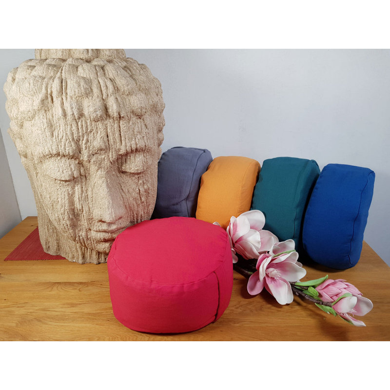 Ersen 31cm Wide Pouffe Ottoman, Pink