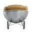 Morocco Top Grain Leather Rocking Chair, Luxurious And Comfortable With Durable Aluminum Base