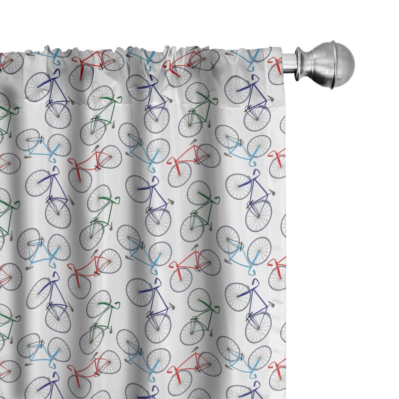 Semi-Sheer Rod Pocket Curtain Panels, 28" x 63"