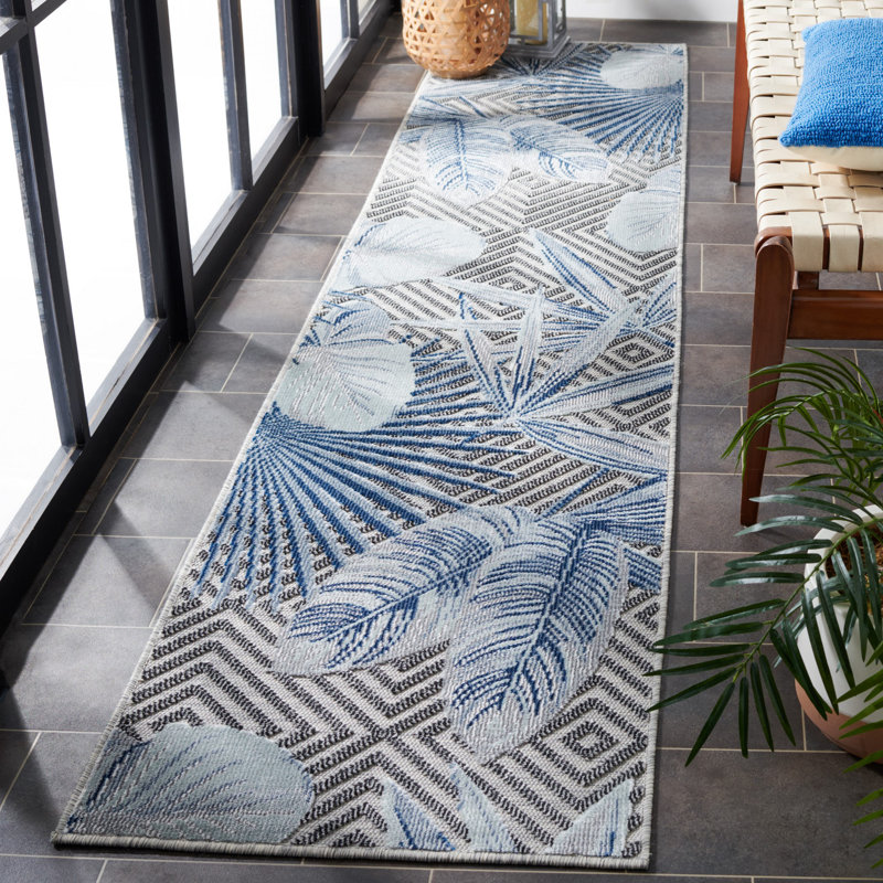 Sotomayor Performance Floral Indoor/Outdoor Area Rug, Runner 2' x 9'