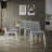 Nema 4 Piece Solid Back Side Chair Set with Bench-88281226-88281225