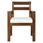 Ensemble 7 pièces de table de patio et chaises, ensemble de table de salle à manger en bois pour 6 avec trou pour parasol-1339593007