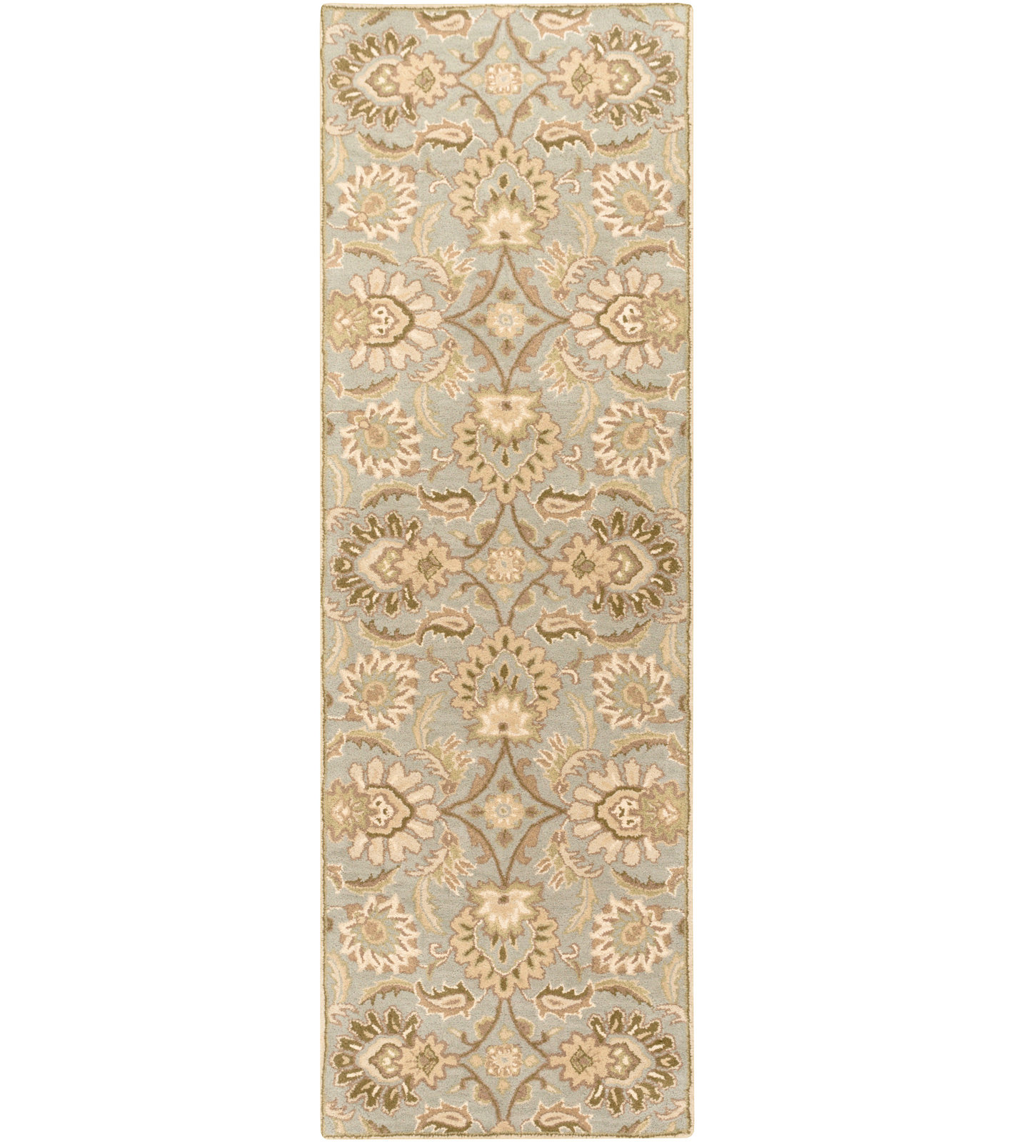 Arden Handmade Wool Beige Rug, Runner 3' x 12'