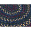 Tapis bleu tressé à motif géométrique Shyla-25441469