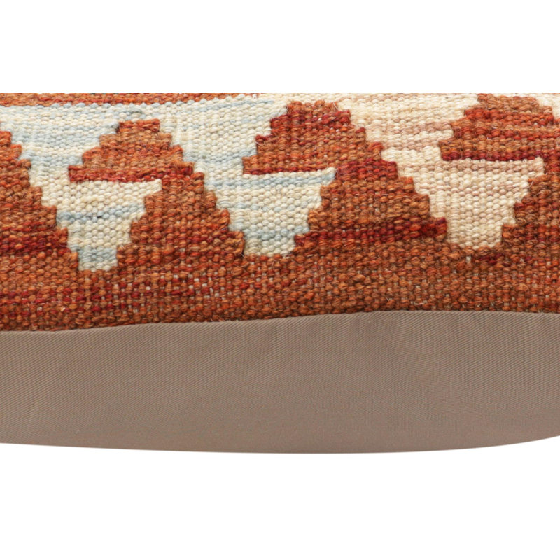 Coussin Kilim Boho Chic turc tissé à la main 19 po x 20 po