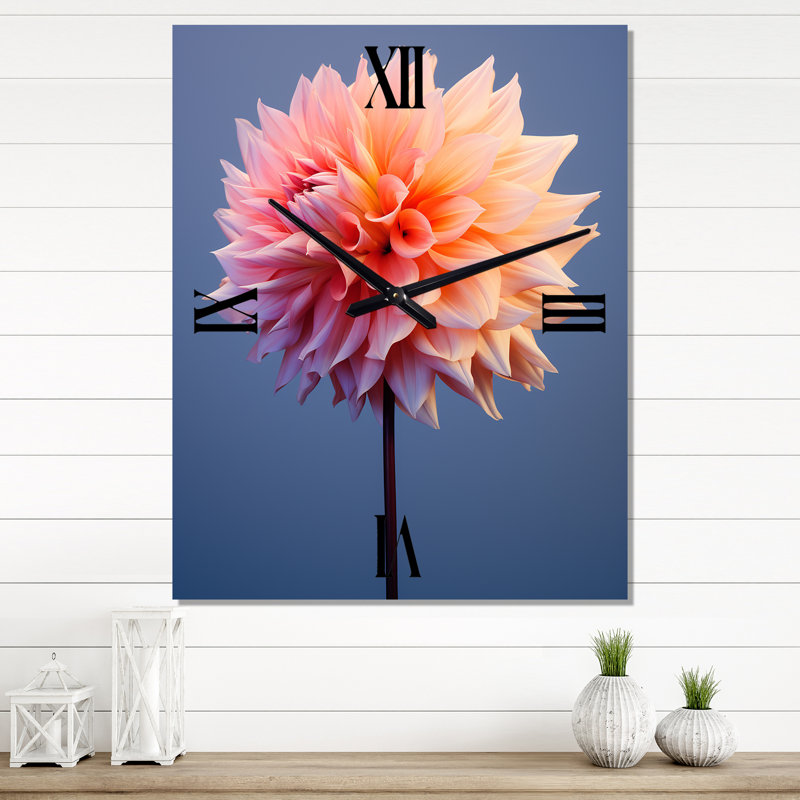 Arina - Horloge murale surdimensionnée Dahlia, Petit