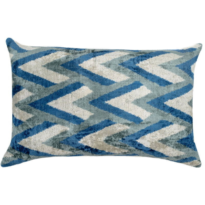 Chevron Velvet Throw Pillow
