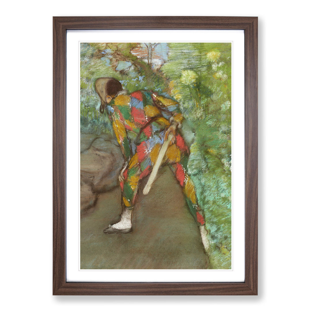 Harlequin by Edgar Degas - Framed Print