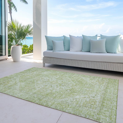 Tapis intérieur / extérieur vert Stockholm 