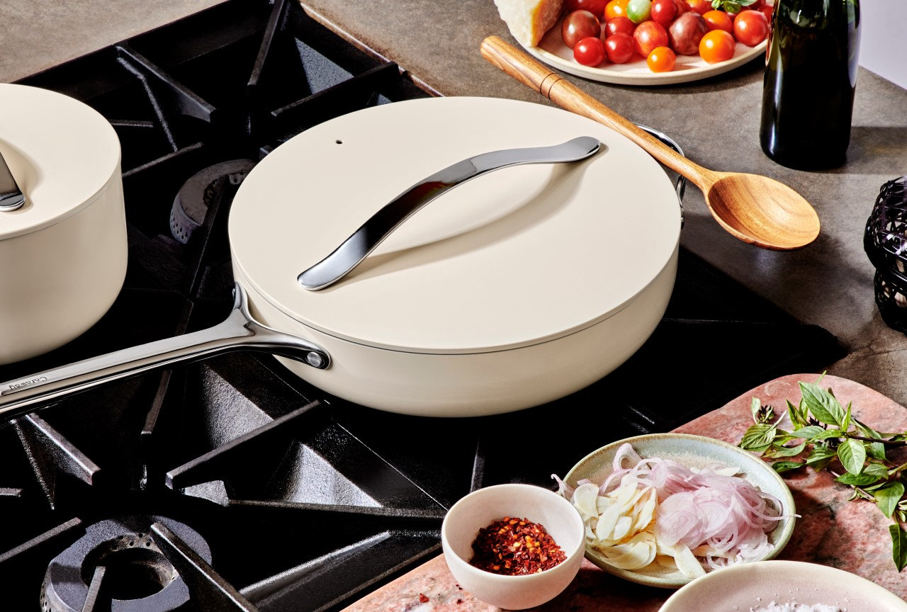Nonstick Ceramic Dutch Oven, Cream