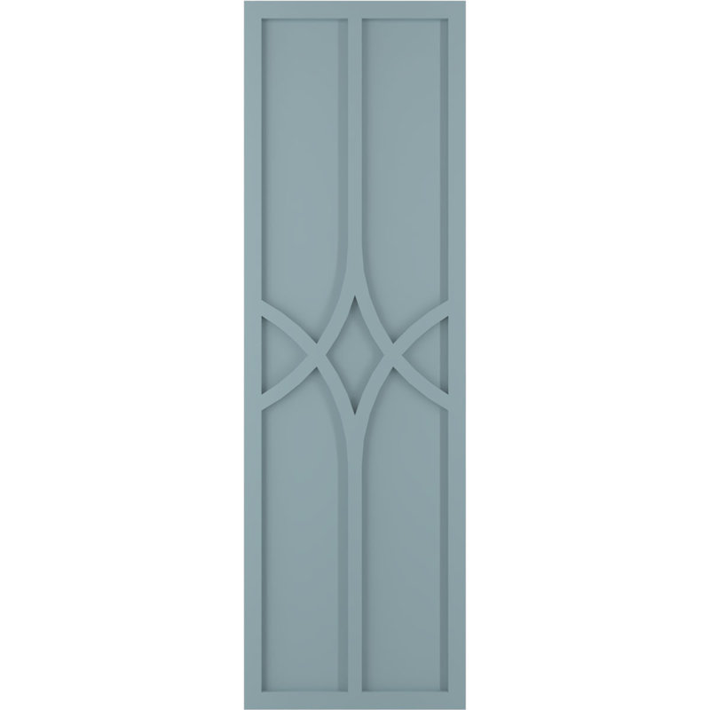 Volets en PVC True Fit, 12", Bleu paisible, 79"