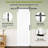 30 X 84 MDF White K-Shape Latticework Barn Door With Full Set Hardware (Includes Complete Slide Kit And Door Handle)-105587369