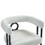 Chaise d'appoint avec structure en métal, chaise rembourrée, chaise simple rembourrée pour l'intérieur-1858759288