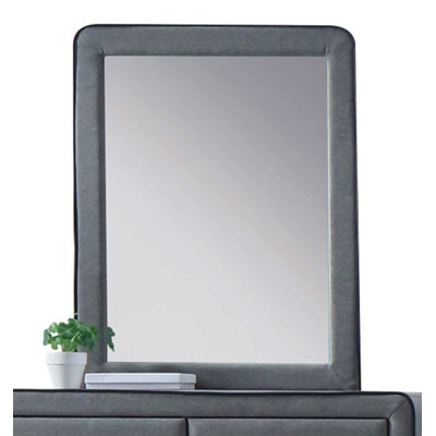 Light Gray Fabric Mirror