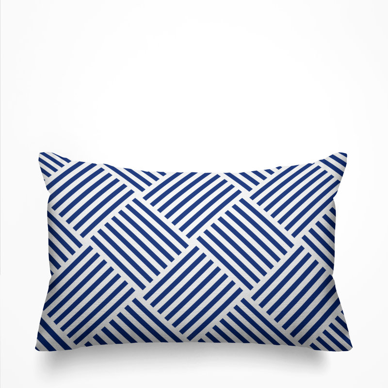 Housse et insert de coussin d'extérieur Langley, Bleu marine de nuit