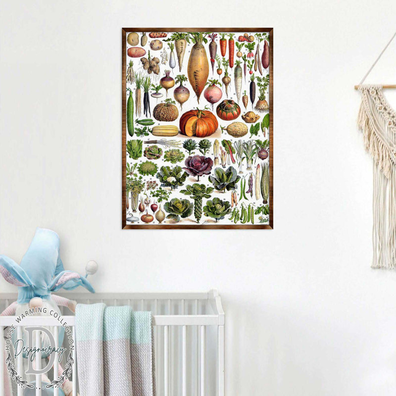 Art encadré de légumes racines Curtice, H 32 po x l 24 po x P 0,5 po