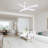 Homesoul 52" Modern Ceiling Fan With Light And Remote Control 3Cct Dimmable Reversible Dc Motor Timer Memory-131415423-131517912