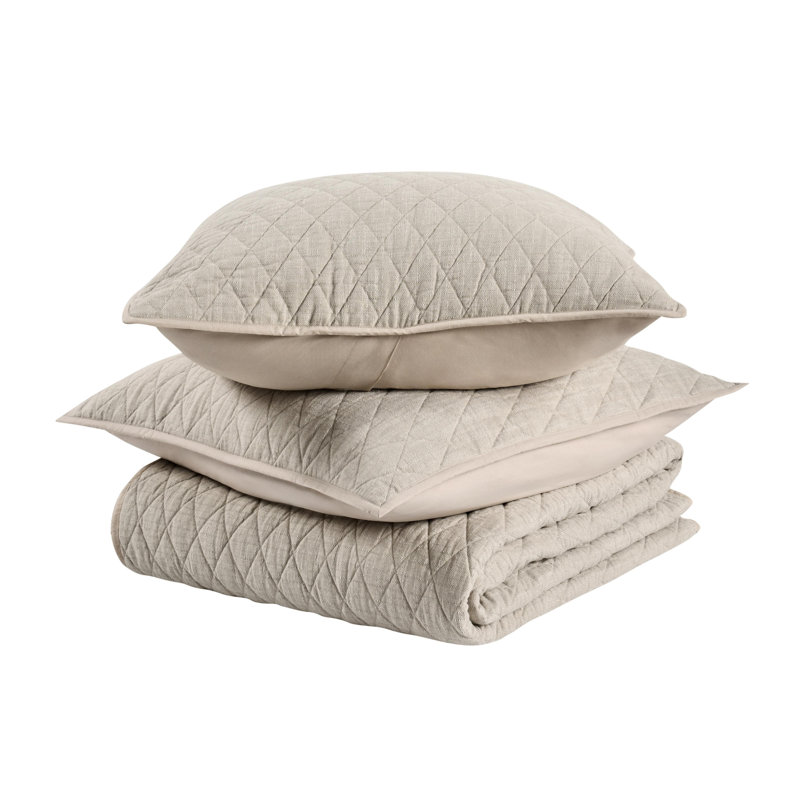 Lana 3-Piece Cotton Fabric Quilt Set