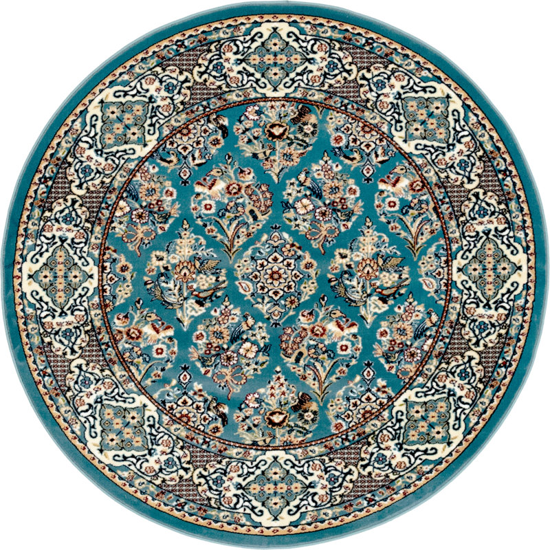 Jackson Floral Indoor Rug, Round 5'3"